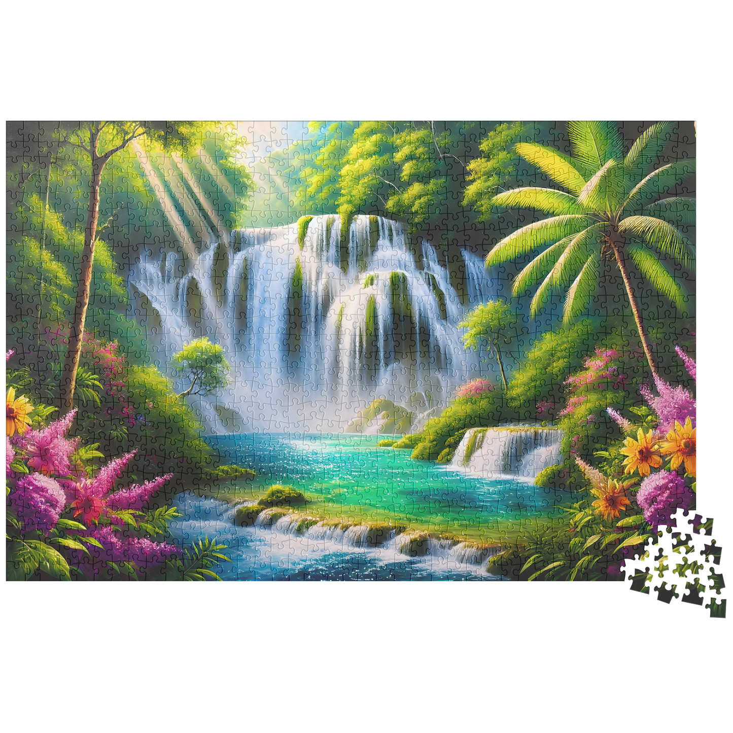 Waterfall_Oasis_Puzzle__1000_Piece_Ji_1014pc_H_Loose_Mockup.png
